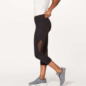 Lululemon Sweat Your Heart Out Crop (21") Black Luxtreme 2